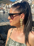 christina Christi | Gold Geometric Clip On Earrings 