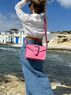 christina Christi | Pink Leather Shoulder Bag - Always Pink 