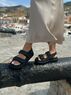 christina Christi | Slingback Scratxhes Leather Flat Sandals Rubber Sole 