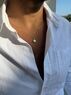 christina Christi | Men's Pearl Necklace Sterling Silver 