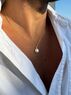 christina Christi | Men's Pearl Necklace Sterling Silver 