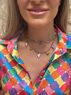 christina Christi | Colorful Crystals Necklaces  Stainless Steel 