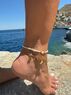 christina Christi | Pearls Ankle Bracelet Fish Charms 