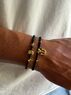 christina Christi | Mens Summer Charm Bracelets Black N Gold 