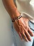 christina Christi | Minimal Beaded Bracelets Black n Silver 