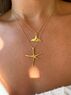 christina Christi | Gold Beach Necklaces 24k Sterling Silver 925 