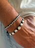 christina Christi | Men's Bracelets Black n Silver 