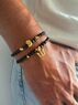 christina Christi | Mens Summer Charm Bracelets Black N Gold 