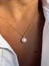 christina Christi | Men's Pearl Necklace Sterling Silver 