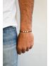 christina Christi | Men's Beaded Silver  Bracelet 