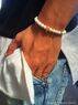 christina Christi | Men's White Beaded Bracelet 