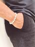 christina Christi | Men's Beaded Bracelet Ivory 