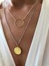 christina Christi | Gold Disc Necklaces 