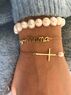 christina Christi | Mother - Cross - Pearls Bracelet 