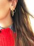 christina Christi | Gold Hoop Earrings 