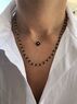christina Christi | Evil Eye Necklace, Black Rosary Necklace 