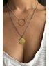 christina Christi | Gold Disc Necklaces 