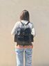 christina Christi | Leather Backpack Black Three Pockets 