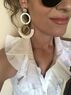 christina Christi | Double Round Earrings 