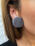 christina Christi | Gray Pop Earrings with Clip 