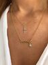 christina Christi | Gold Cross Necklace, Gold Mama Neckalce 