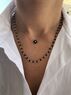 christina Christi | Evil Eye Necklace, Black Rosary Necklace 