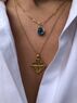 christina Christi | Gold Christian Geometric Necklace, Eye Necklace 