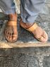 christina Christi | Toe Ring Leather Sandals Men 