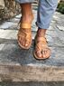 christina Christi | Slingback Leather Sandals Men 
