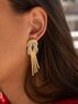 christina Christi | Gold Knot Earrings Sterling Silver 925. 