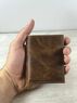 christina Christi | Mens Leather Wallet Waxed Brown 