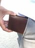 christina Christi | Leather Wallet Men Waxed Brown 