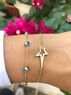 christina Christi | Gold Star Bracelet, Evil Eye Bracelet 