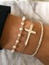 christina Christi | Silver Bracelets, Rosary, Cross, Chain 
