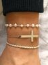 christina Christi | Silver Bracelets, Rosary, Cross, Chain 