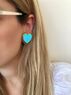 christina Christi | Turquoise Heart Earrings 