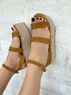 christina Christi | Suede Platform Sandals (New Wedges) 