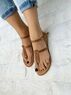 christina Christi | Soft Leather Sandals T Strap Design (Τ Strap) 
