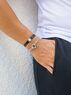 christina Christi | Men's Leather Bracelet - Clasp Bracelet 
