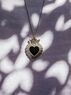 christina Christi | Black Heart Necklace Men 
