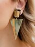 christina Christi | Gold Triangle Earrings 