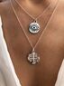 christina Christi | Silver Discs Necklaces 