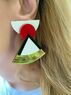 christina Christi | Triangle Boho Earrings 