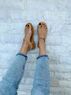 christina Christi | T-Strap Leather Sandals Slim Design 