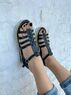 christina Christi | Black Gladiator Sandals Women 