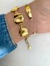 christina Christi | Gold Circles Bracelet - Gold Bangle 