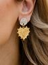 christina Christi | Gold & Silver Hearts Earrings 