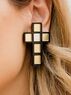 christina Christi | Minimal Σταυροί Σκουλαρίκια με Κλιπ 
