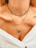 christina Christi | Layered Necklaces Green Gems 