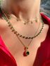 christina Christi | Green Emerald Necklaces n Rosary 